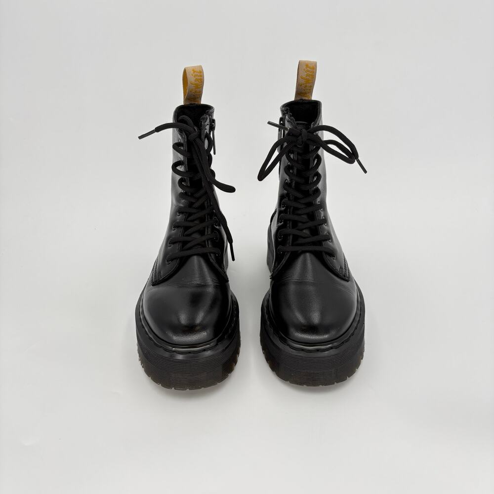 Doc Martens Vegan Jadon II Mono Black Chunky Platform Combat Boots Size 6